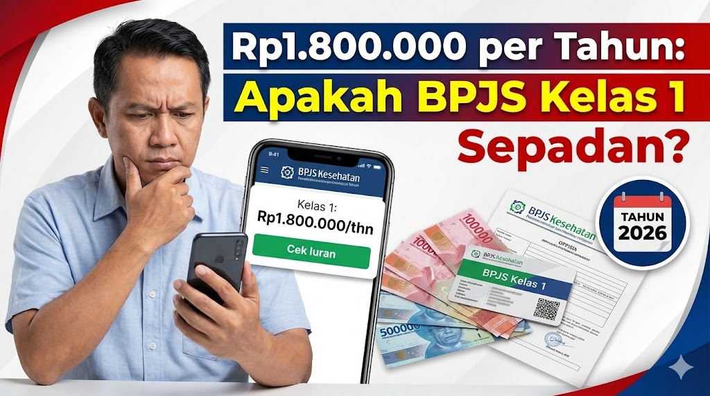 Rp1.800.000 per Tahun: Apakah BPJS Kelas 1 Sepadan? Januari 2026