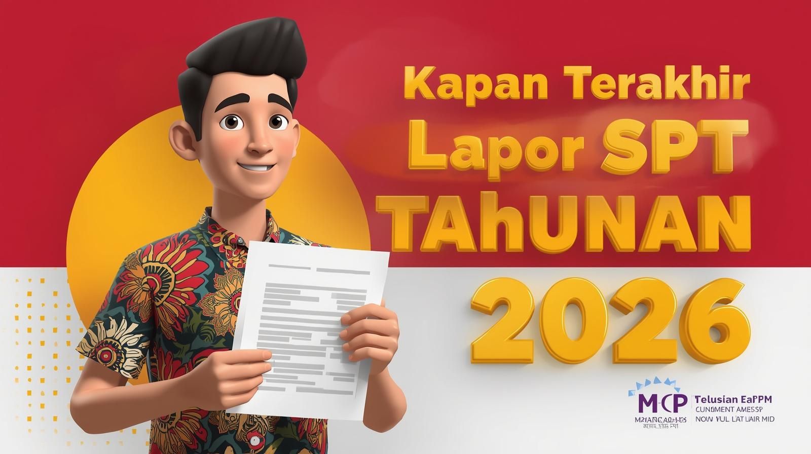 Kapan Terakhir Lapor SPT Tahunan 2026? Ini Batas Waktu dan Cara Lapornya