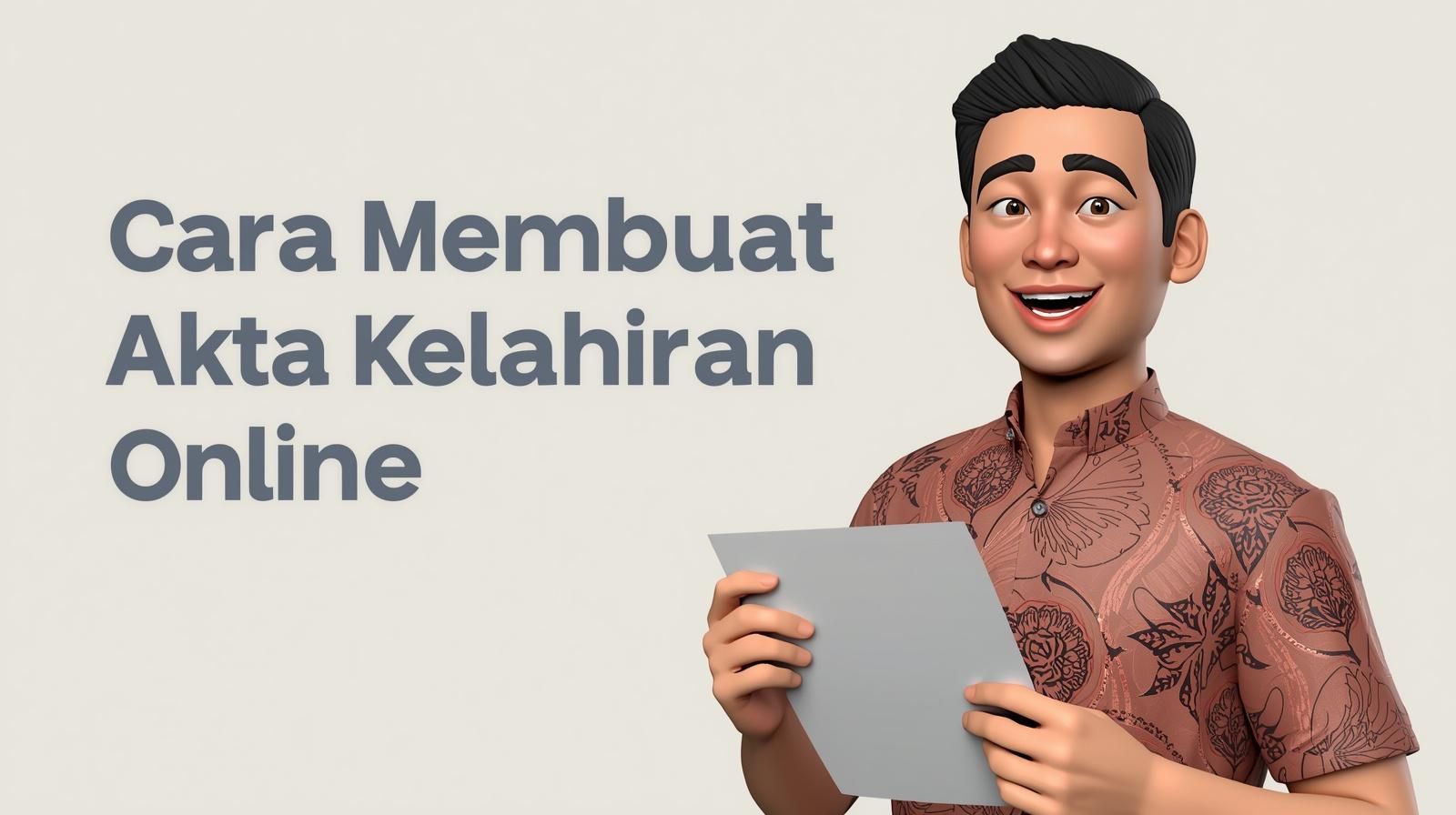 Cara Membuat Akta Kelahiran Online 2026: Panduan Lengkap Lewat HP Tanpa Antre