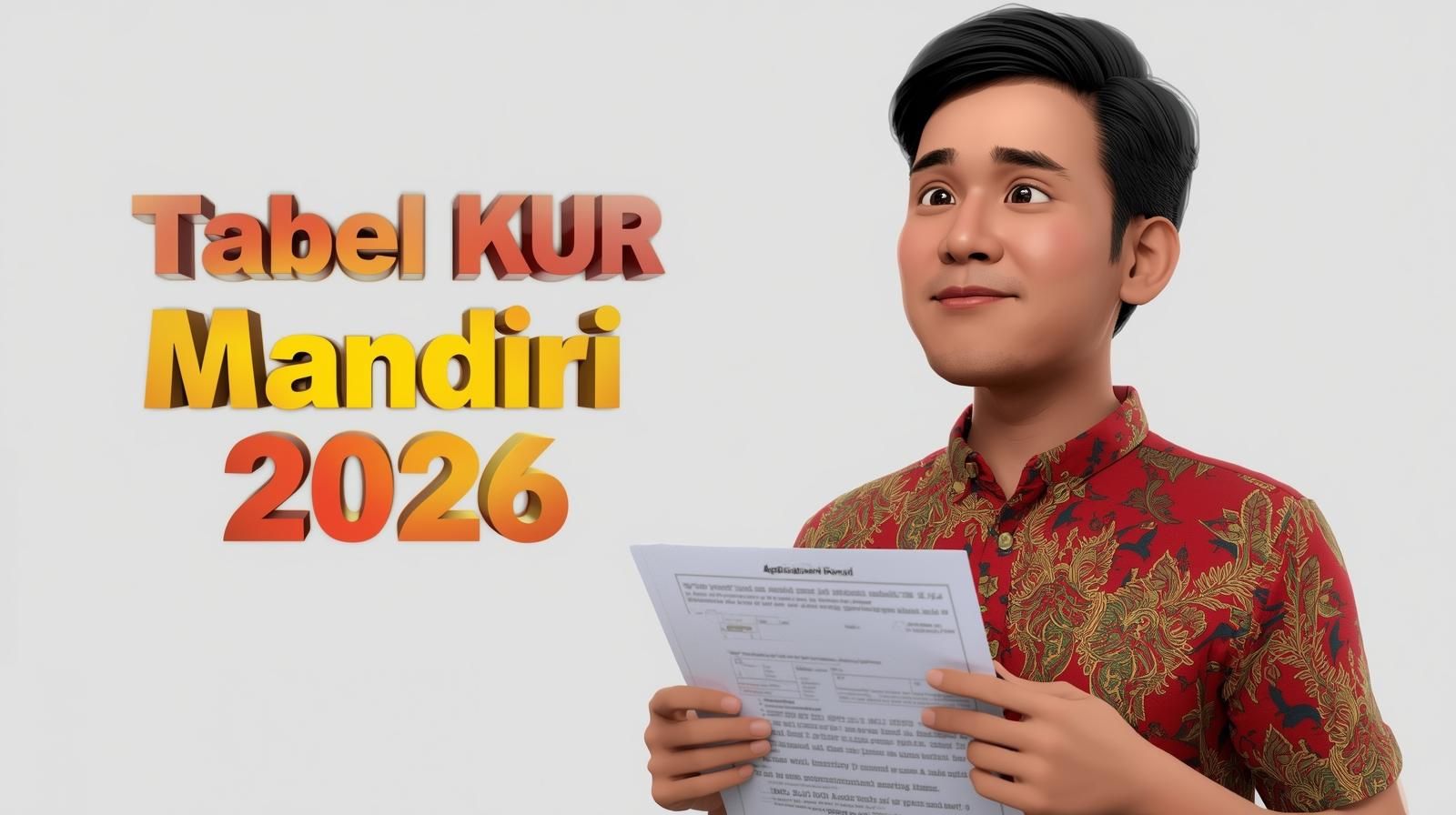 Tabel KUR Mandiri 2026: Simulasi Angsuran Rp50-500 Juta, Cek Sebelum Ajukan!