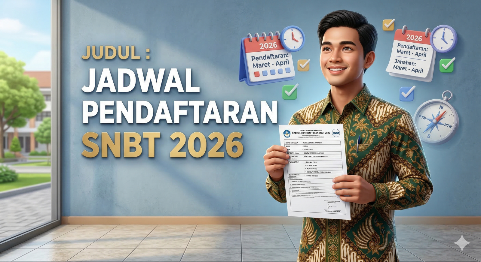 Jadwal Pendaftaran SNBT 2026 Resmi dari SNPMB, Catat Tanggal Pentingnya!