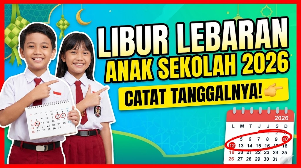 Jadwal Libur Lebaran Anak Sekolah 2026, Catat Tanggalnya!