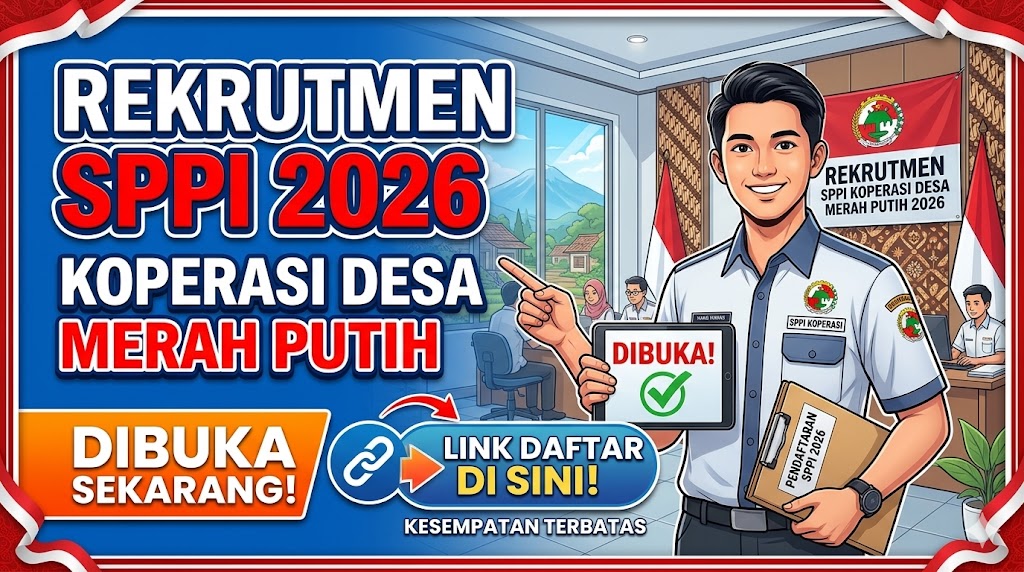 Rekrutmen SPPI Koperasi Desa Merah Putih 2026 Dibuka, Ini Link Pendaftarannya